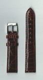 Ремень кожаный, 18 мм, Anaconda (красный бордо)