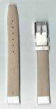 Ремень кожаный, 16 мм, Classik (белый, удлиненный )