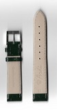 Ремень кожаный, 18 мм, Kroko (зеленый )