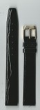 Ремень кожаный, 16 мм, Kroko (черный)