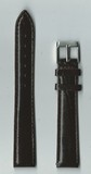 Ремень кожаный, 18 мм, Kroko (удлиненный, темно-коричневый)