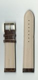 Ремень кожаный, 22 мм, Kroko (темно-коричневый, удлиненный )