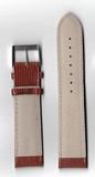 Ремень кожаный, 22 мм, Lezar (красный бордо, удлиненный )